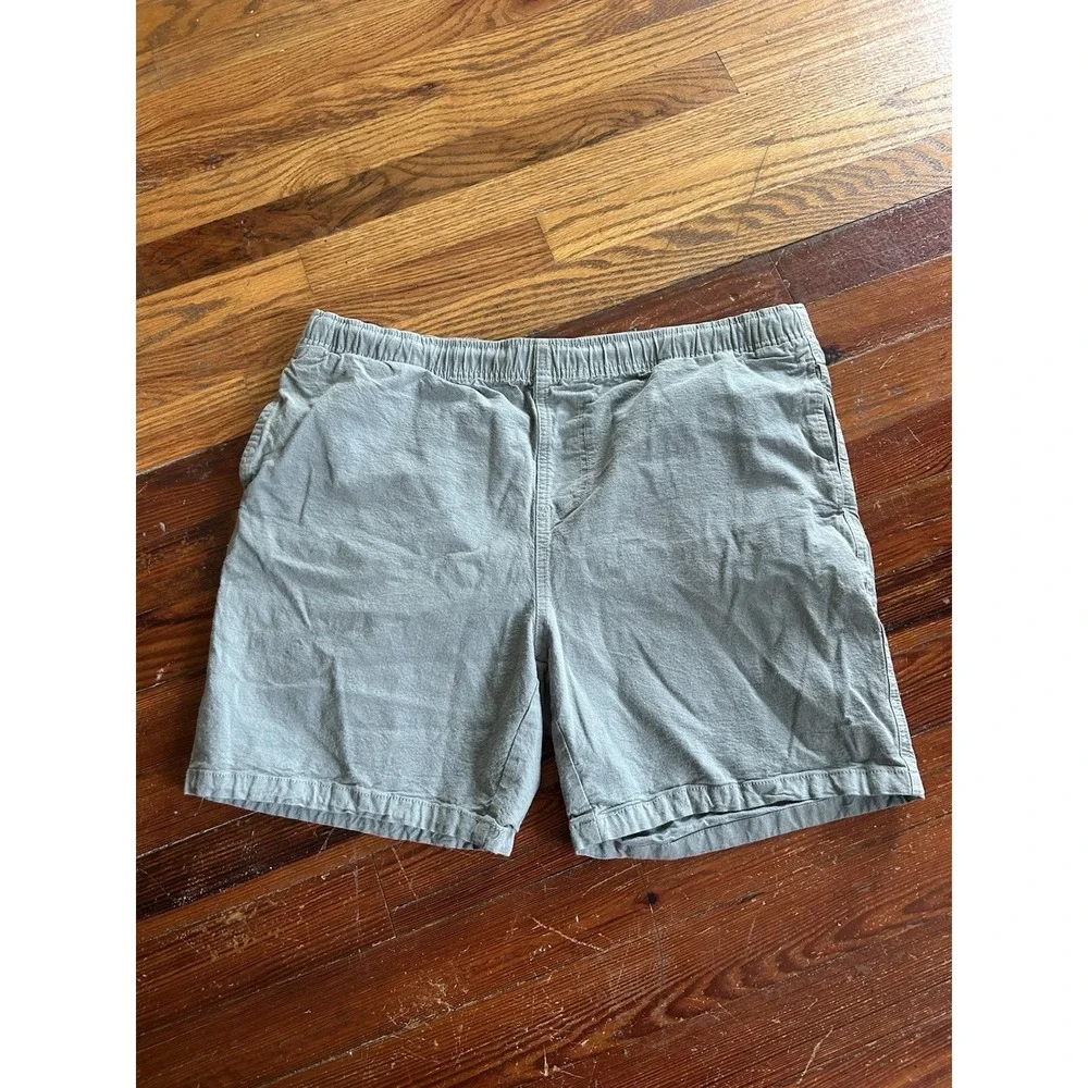 Free Fly Cotton Blend Shorts Green Men's Size XL Light Weight Draw String Beach